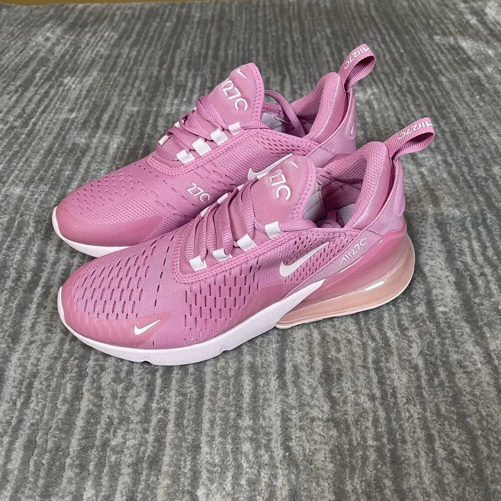 Nike Air Max 270 BG Shoes Youth Size 5Y Pink Magic Flamingo Sneakers HQ1553-646